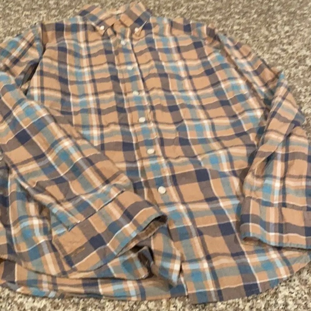 Jcrew Mens Shirt Small Plaid button down Long Sleeve